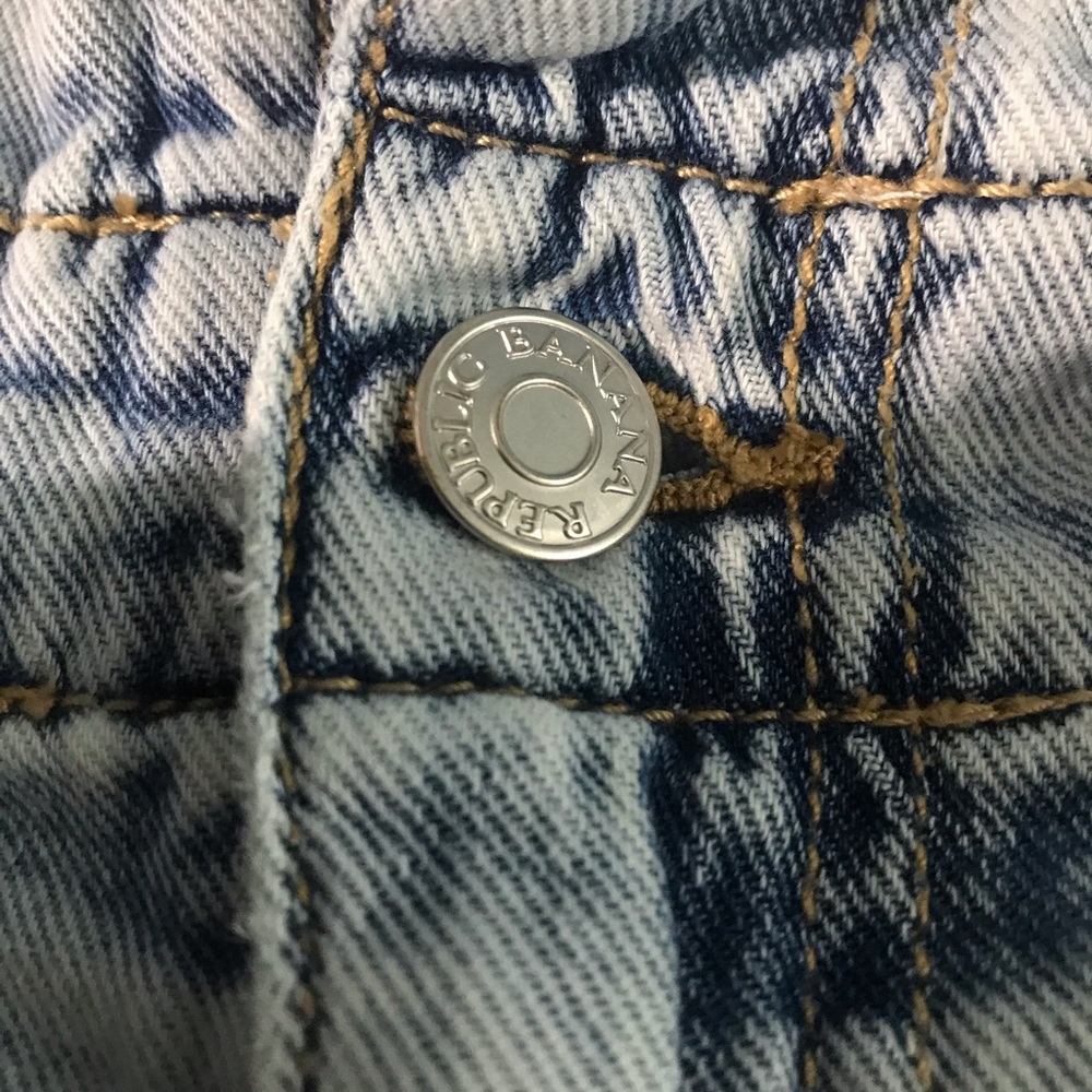 Banana Republic Paper Bag Faded Indigo Tie Waist Shorts 12 - Picture 7 of 9